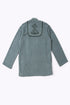 Jacket in faux fur with embroidery on the back